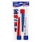 Beistle 9" Red, Silver & Blue Patriotic Foil Horns, 3 Packs of 4